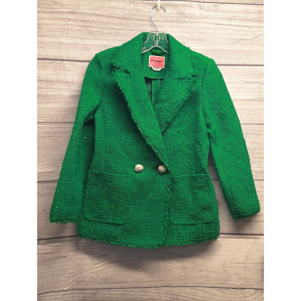 Kate Spade Green Tweed Blazer Size 0